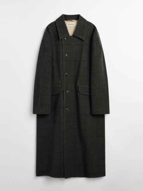 Our Legacy Collapse Carcoat Bishop Check Tempered Wool