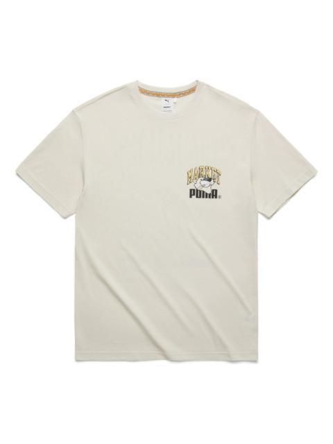 PUMA PUMA X Market Graphic Tee 'Beige' 537396-65