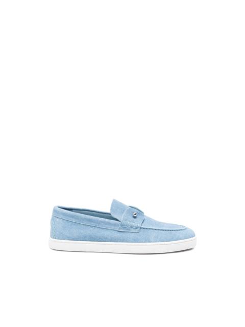 Christian Louboutin Chambeliboat boat shoes reversed calf leather