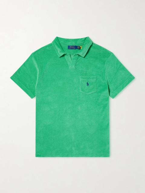 Polo Ralph Lauren Logo-Embroidered Cotton-Blend Terry Polo Shirt