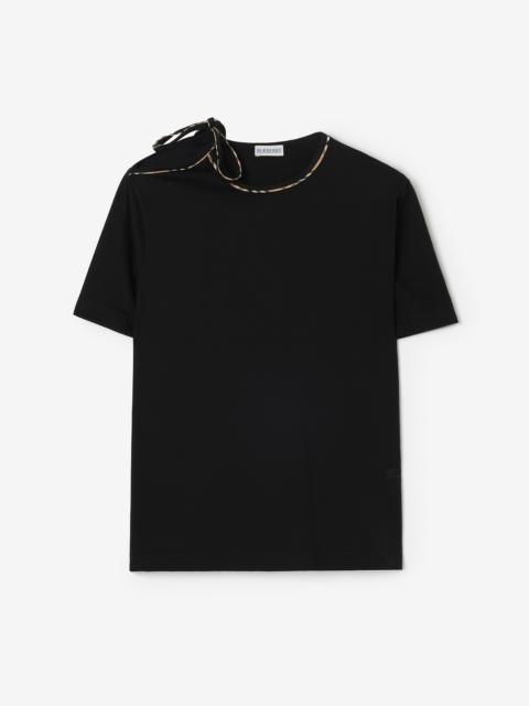 Burberry Tie-sleeve Cotton T-shirt