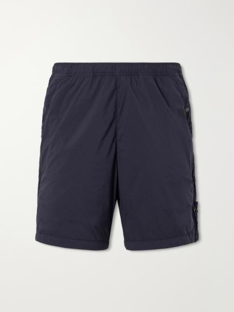 Stone Island Straight-Leg Logo-Appliquéd Garment-Dyed Shell Shorts