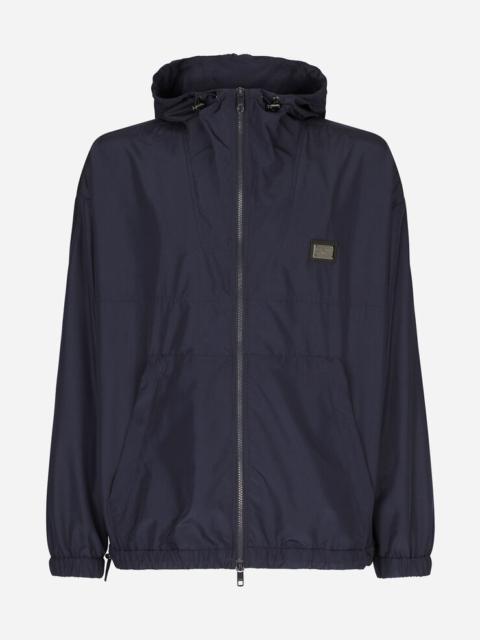 Dolce & Gabbana Nylon jacket with hood and branded tag