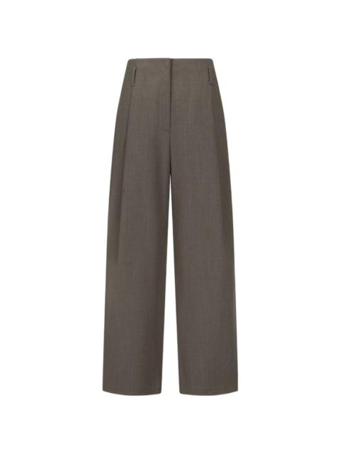 AMOMENTO tucked straight-leg trousers