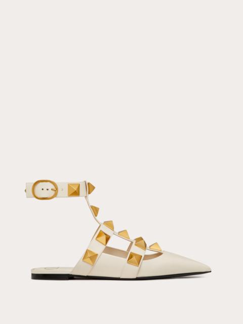 Valentino ROMAN STUD CALFSKIN BALLET FLAT