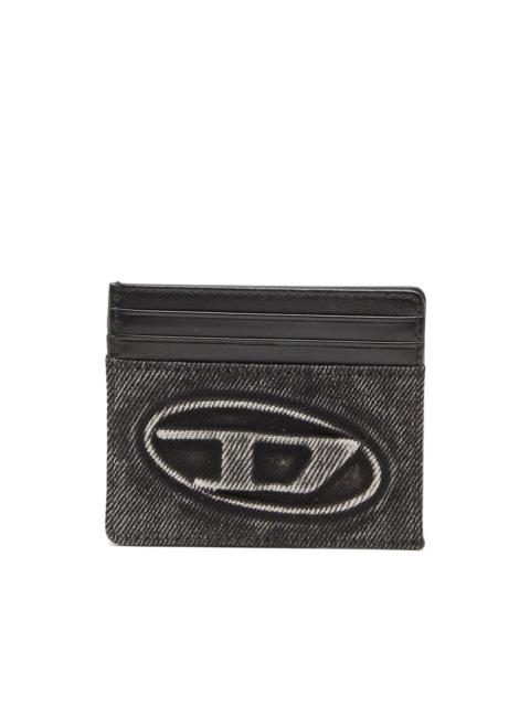 Diesel logo-embossed card case