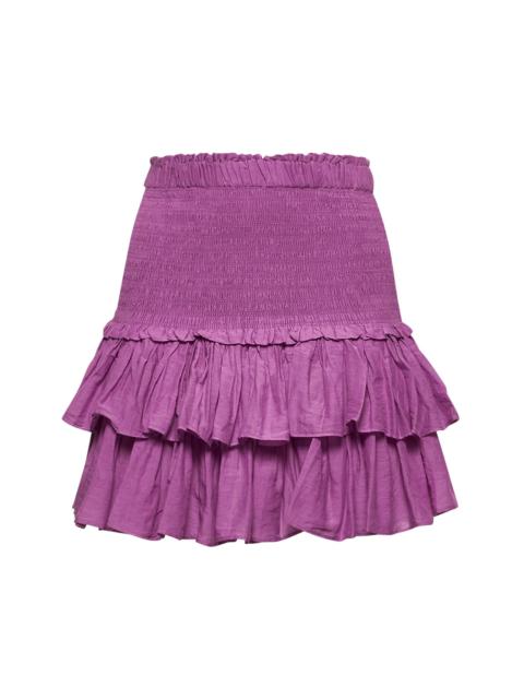 Fuchsia voile Naomi miniskirt