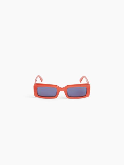 NINA RICCI Waves rectangular shiny red Sunglasses