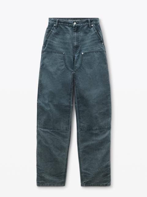 Alexander Wang high waisted workwear carpenter pants in denim