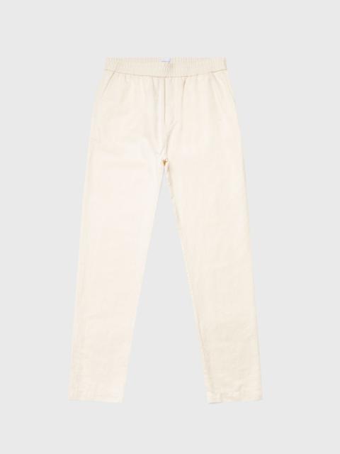 Sunspel Undyed Cotton Linen Drawstring Trouser