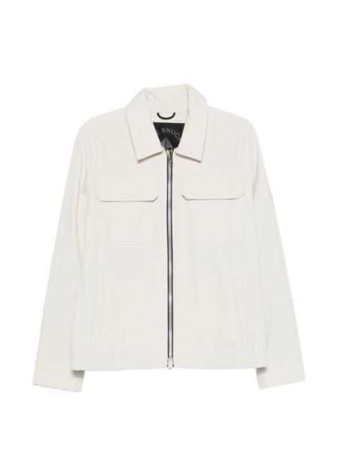 MOOSE KNUCKLES flap-pocket zip jacket