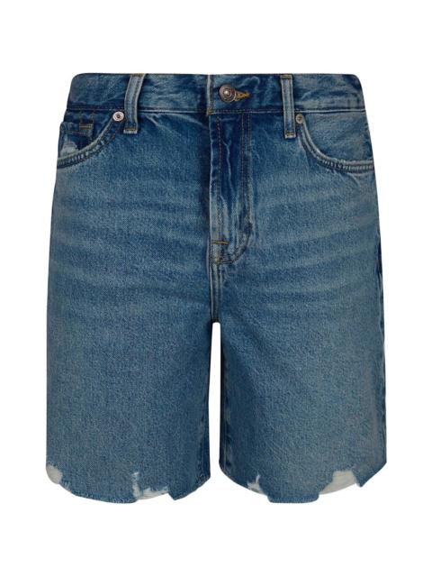 7 For All Mankind distressed denim shorts