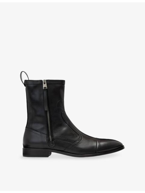 ALLSAINTS Dorian Leather Ankle Boots