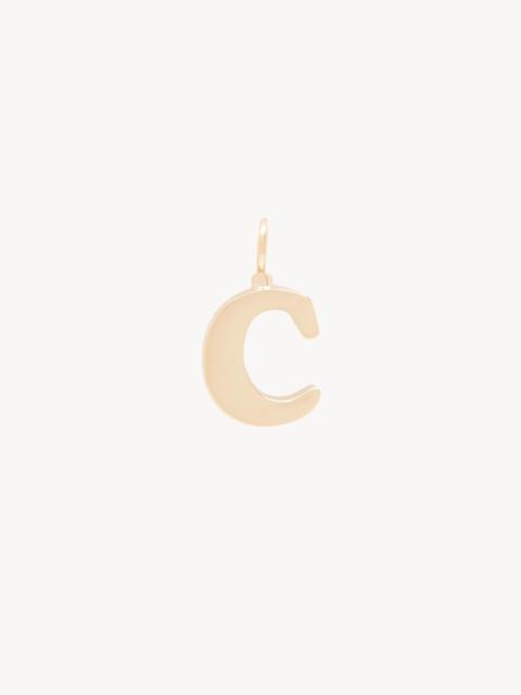 Chloé ALPHABET LETTER C CHARM IN BRASS