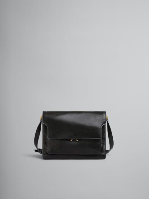 TRUNK SOFT LARGE BAG IN BLACK LEATHER