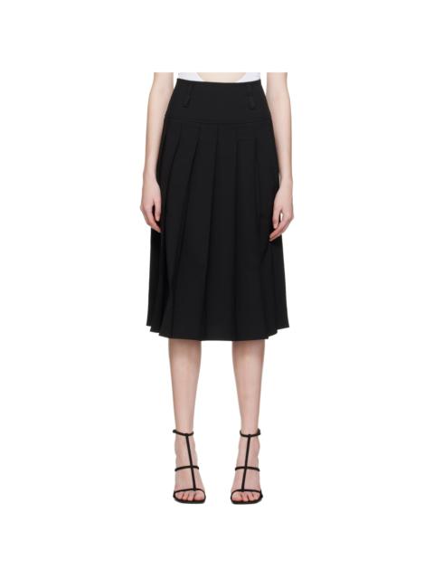 beaufille Black Devi Midi Skirt