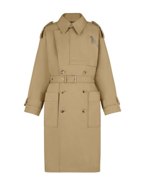 Louis Vuitton Classic Double-Breasted Trench Coat with Patch Pockets