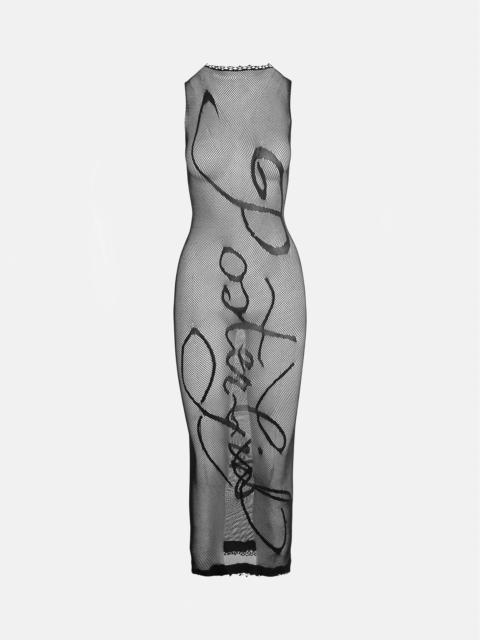 POSTER GIRL ALOHA MIDI DRESS JET BLACK