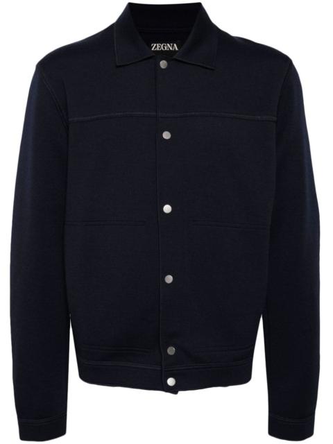 ZEGNA spread-collar knitted cardigan