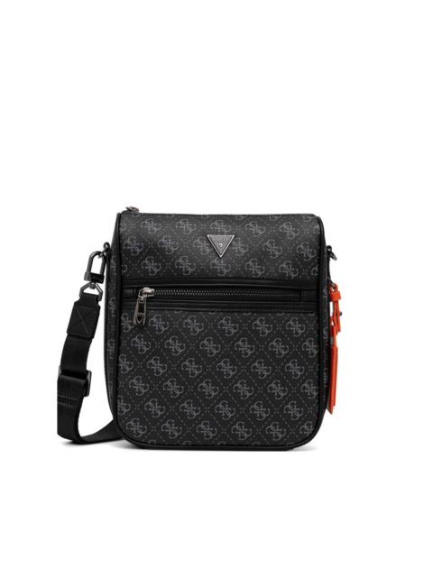 GUESS USA monogram-print logo-plaque messenger bag
