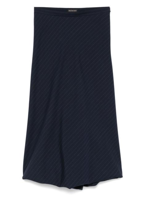 BALENCIAGA striped midi skirt