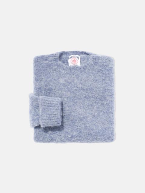J. PRESS MADE-IN-SCOTLAND LILAC BLUE SHAGGY DOG SWEATER - CLASSIC FIT