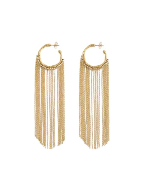 forte_forte fringe hoop earrings
