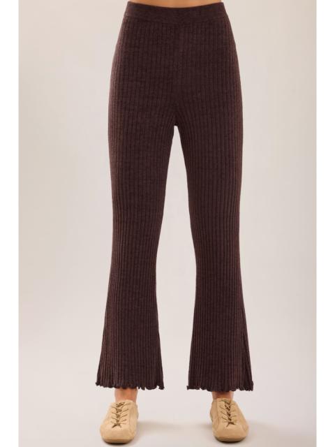 Barefoot Dreams CozyChic Ultra Lite® Petal Edge Rib Kick Flare Ankle Pant