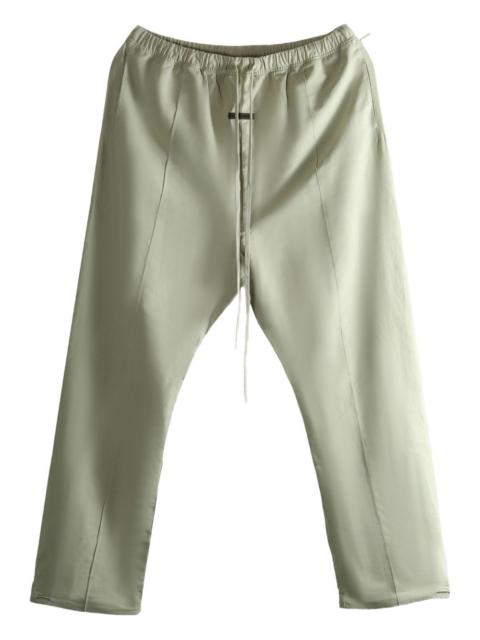 ESSENTIALS Oxford drawstring-waist track pants