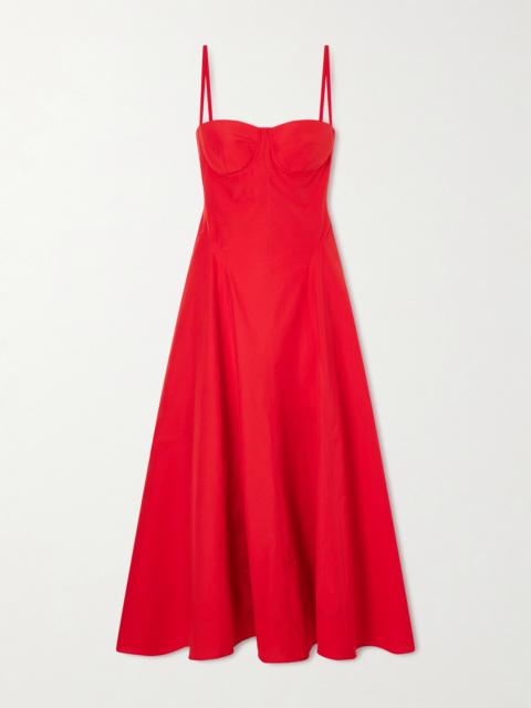 Ralph Lauren Marigot Paneled Cotton-blend Poplin Maxi Dress