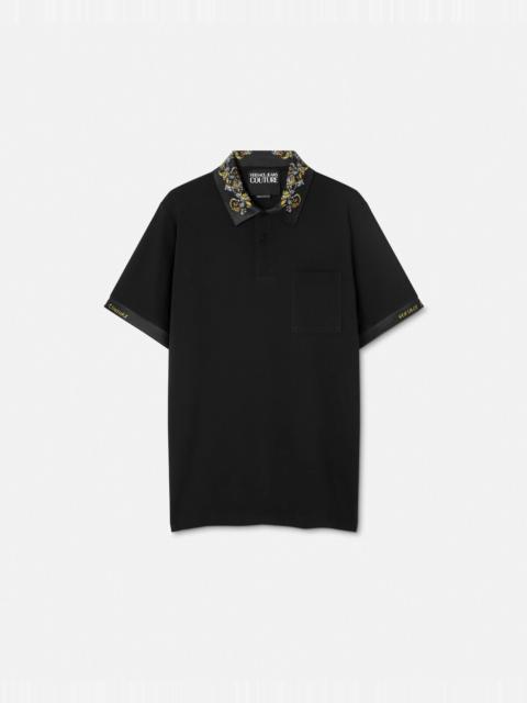 VERSACE JEANS COUTURE Outline Barocco Polo Shirt