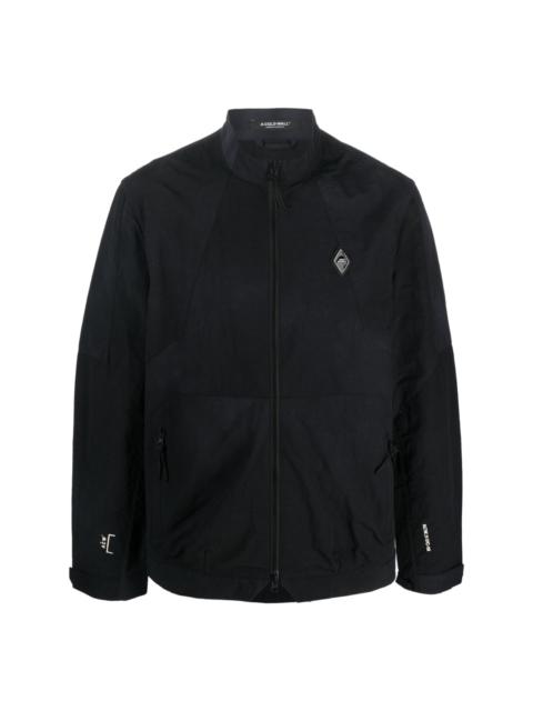logo-patch zip-fastening jacket