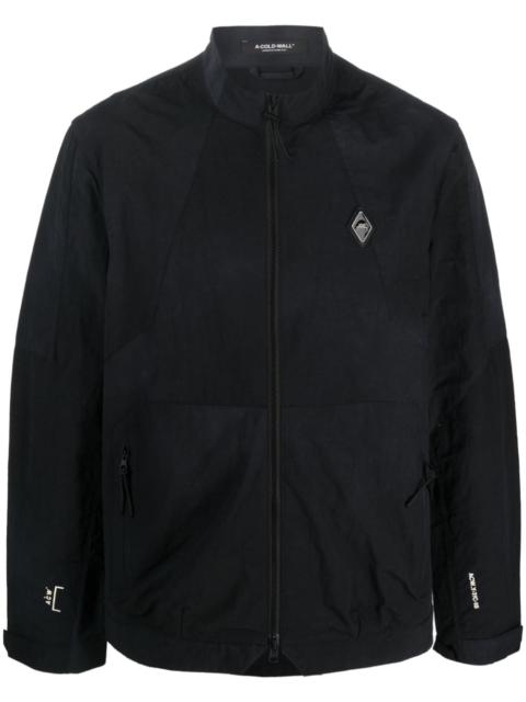 logo-patch zip-fastening jacket