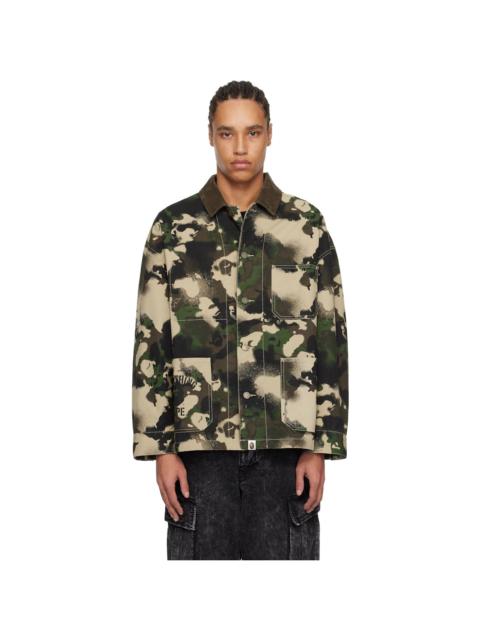 Green Map Camo Work Jacket
