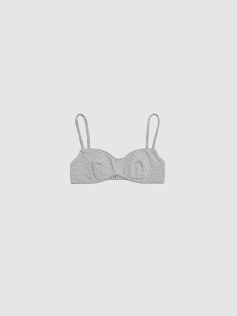 ST. AGNI Pointelle Bralette - Grey Marle