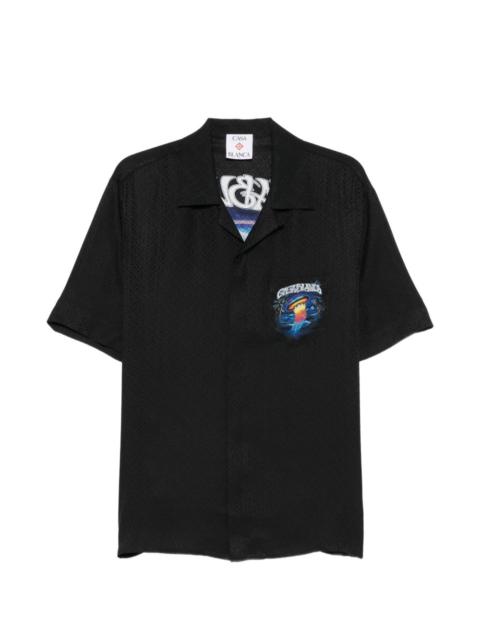 CASABLANCA logo-print shirt