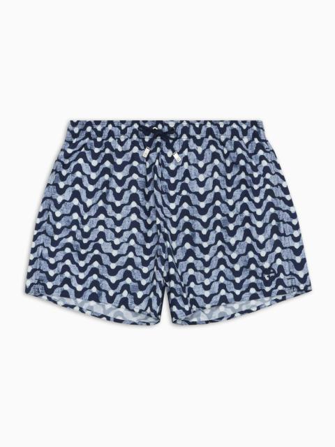 GIORGIO ARMANI Printed swim trunks