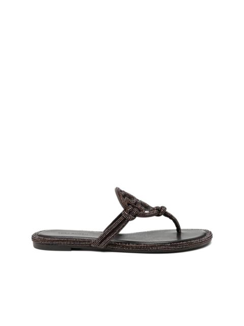 TORY BURCH crystal embellished sandals