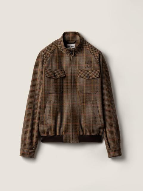 Miu Miu Houndstooth check blouson jacket