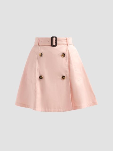 Burberry Women's Josselyn Cotton Gabardine Trench Mini Skirt - Compact Pink