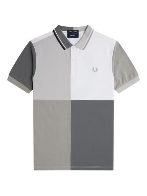 Fred Perry x Beams panelled cotton polo shirt