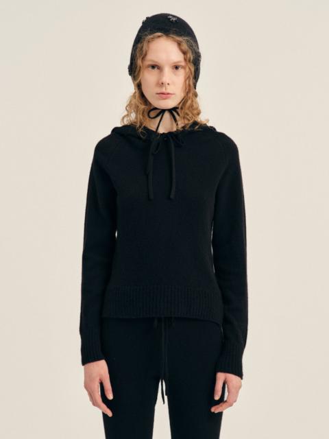 Simone Rocha Turbo Embellished Relaxed Cashmere Hoodie