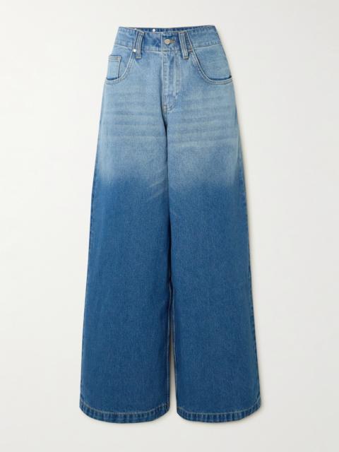 Dion Lee Low-rise Wide-leg Jeans