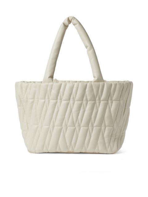 MSGM Quilted faux leather basket bag