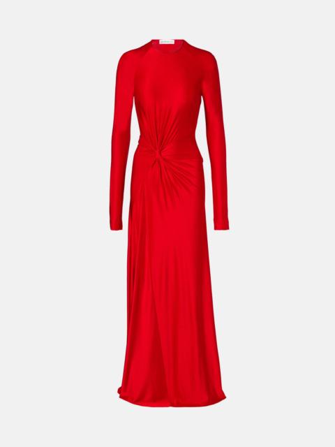Victoria Beckham Gathered jersey maxi dress