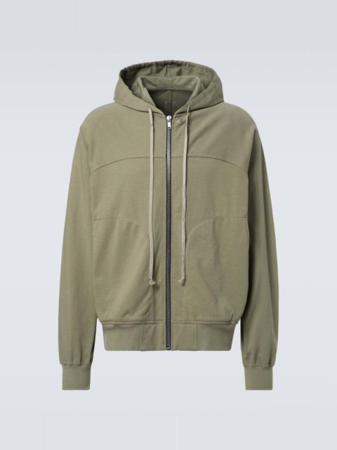 Rick Owens Zip-up cotton jersey hoodie