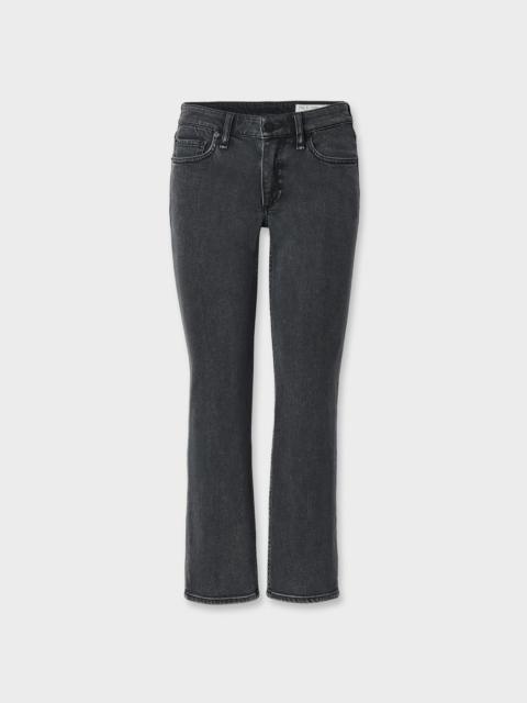 rag & bone Harlow Ankle Straight Jean Low-Rise in Stretch Featherweight Denim