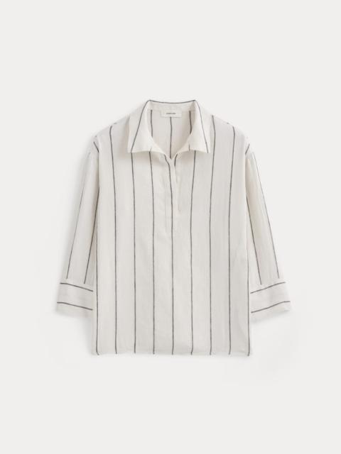 EVERLANE POPOVER SHIRT IN LINEN