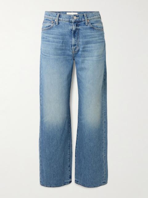MOTHER The Dodger Flood Embroidered Mid-rise Straight-leg Jeans
