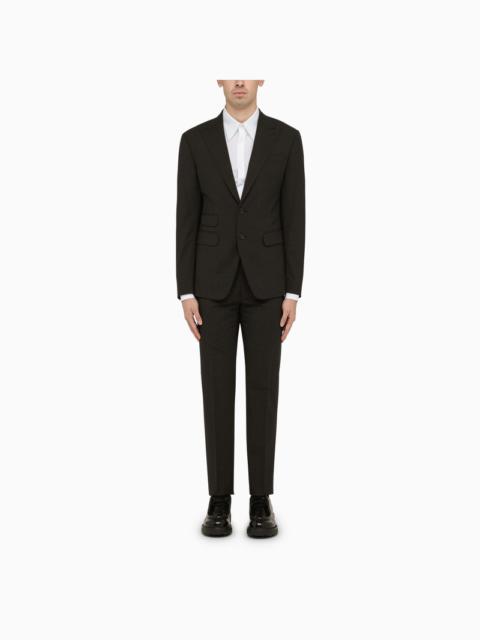 DSQUARED2 Dark grey single-breasted wool suit